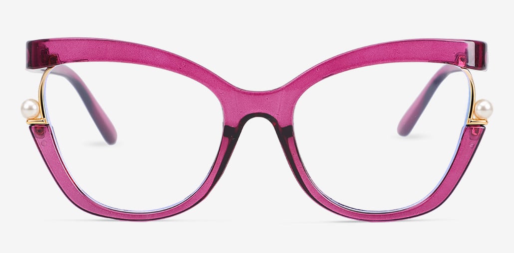 Halona Paarse Cat Eye Bril