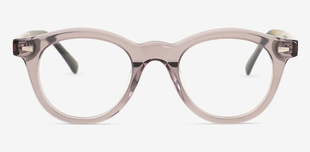 Quenna Gray Round Glasses
