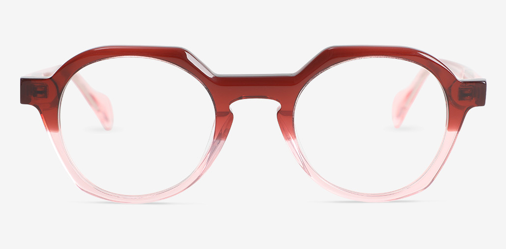 Janet Red Round Glasses