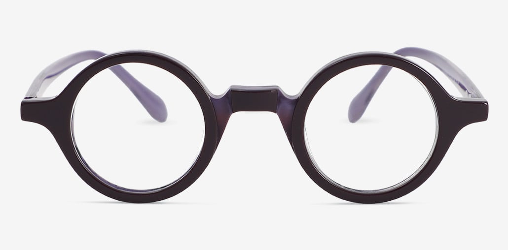 Queenie Purple Round Glasses