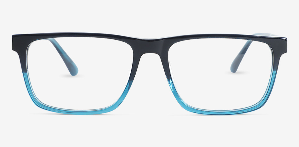Ernest Blue Rectangle Glasses