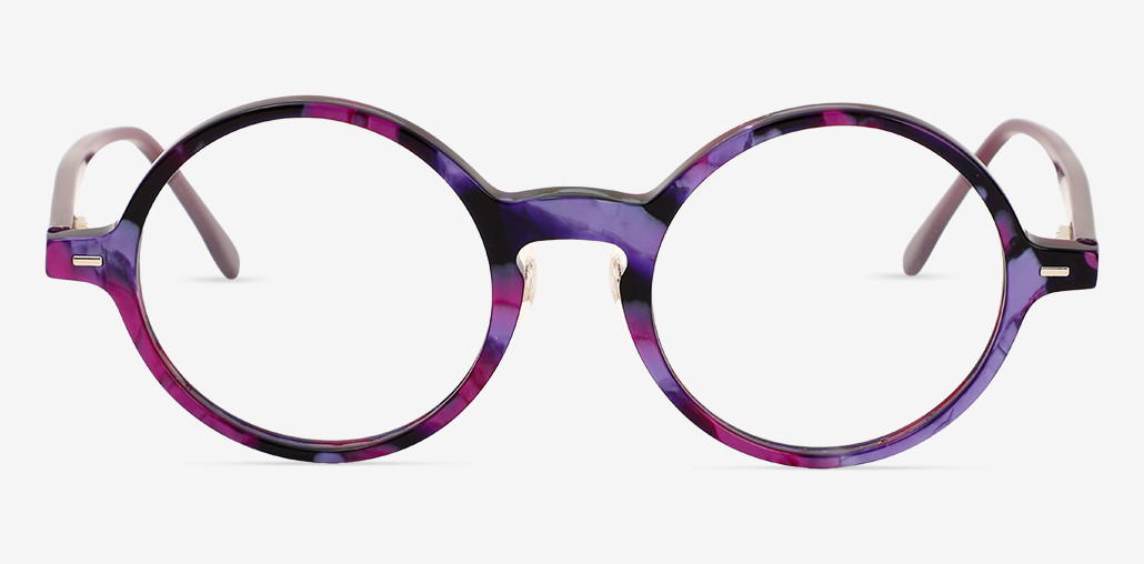 Peg Purple Round Glasses