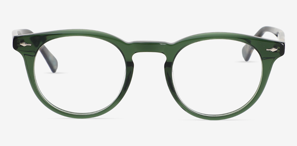 Primavera Green Round Glasses