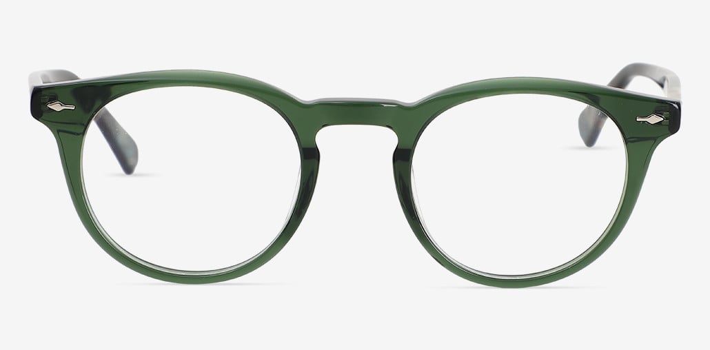 Primavera Green Round Glasses