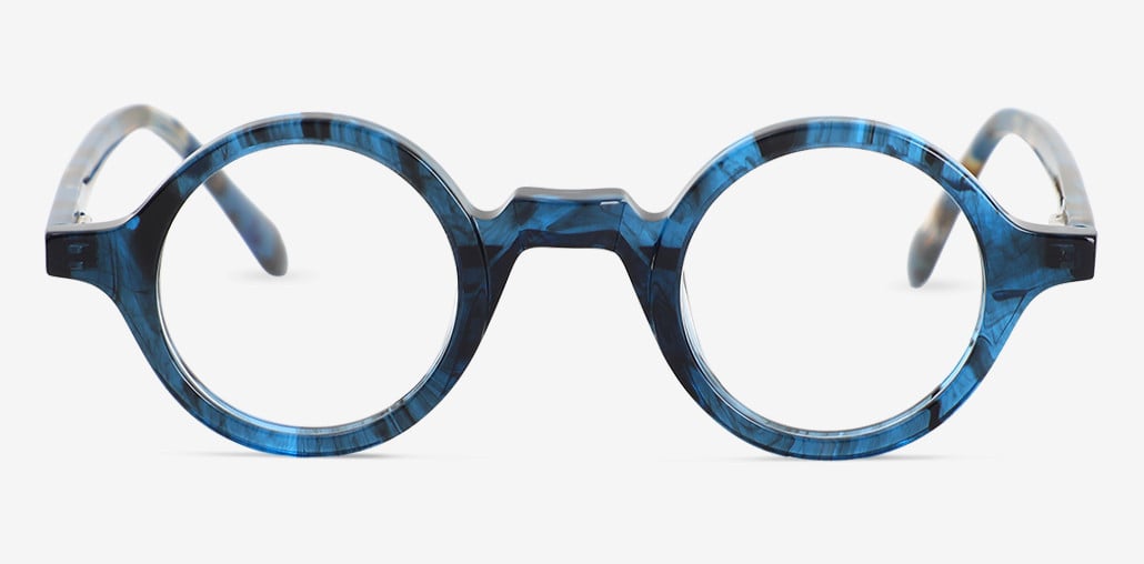 Jack Blue Round Glasses