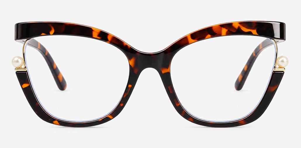 Halona Lunettes Cat Eye Écaille