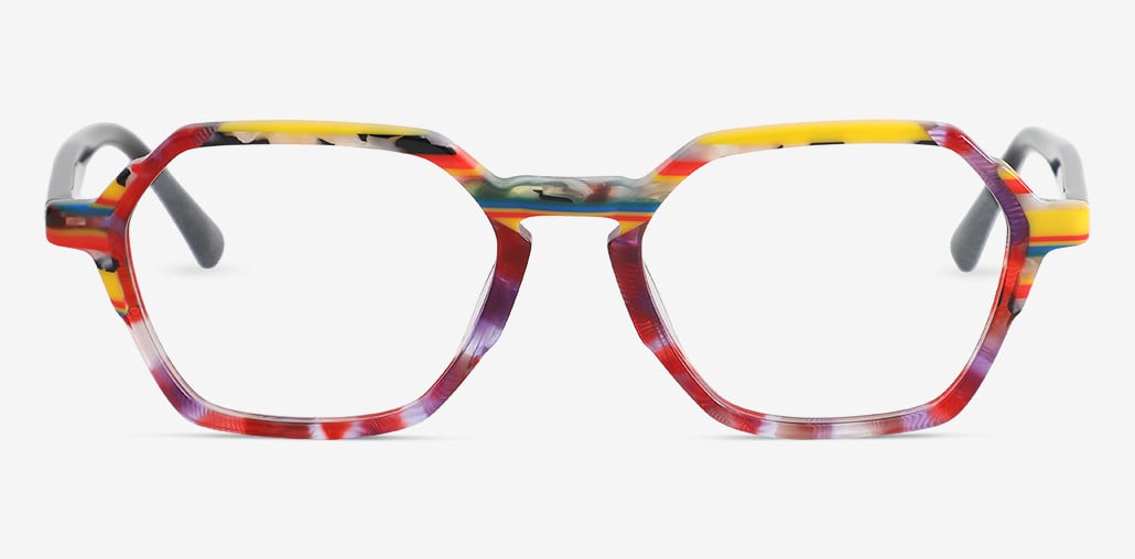 Lolita Gafas Geométricas Moradas