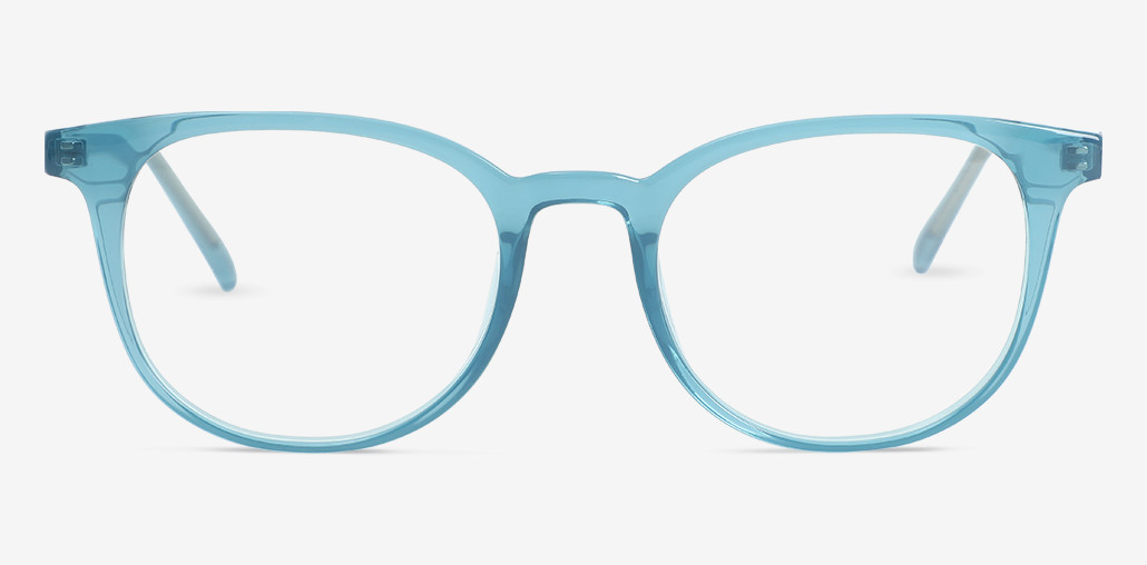 Joyce Blue Round Glasses