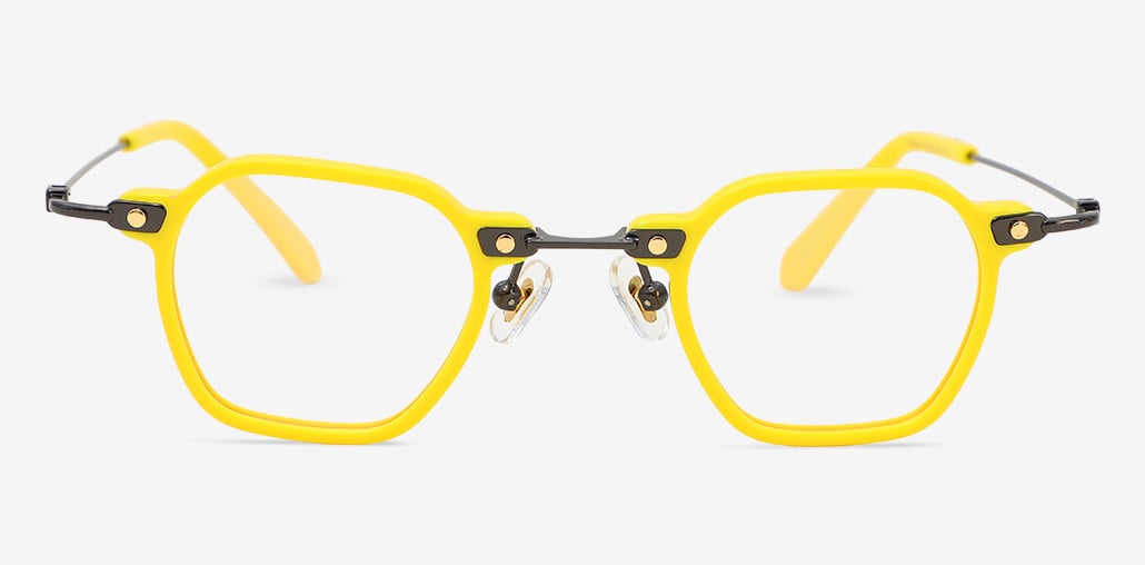 Marilyn Gafas Geométricas Amarillas