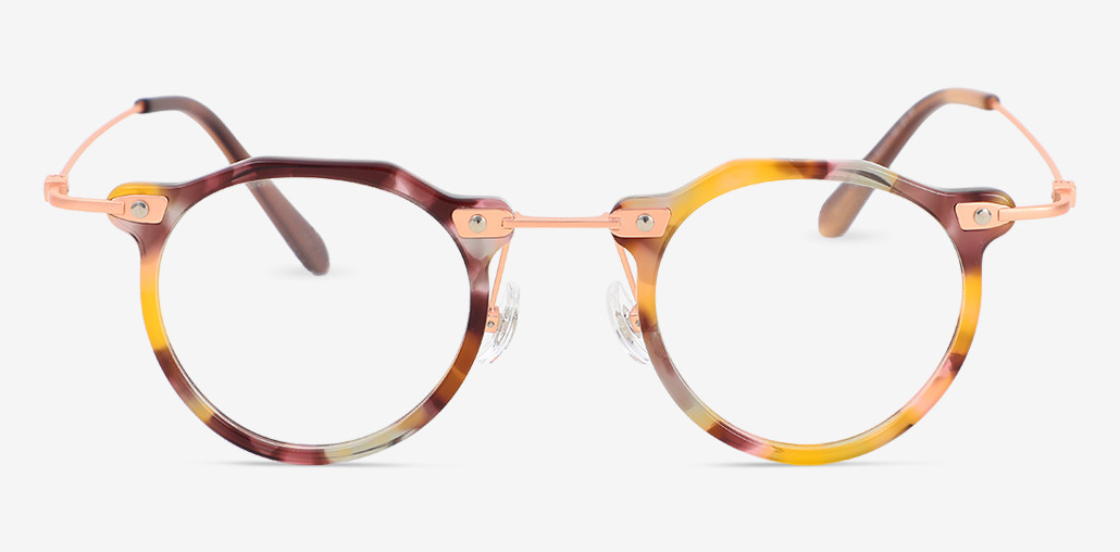 Hugh Multicolor Round Glasses