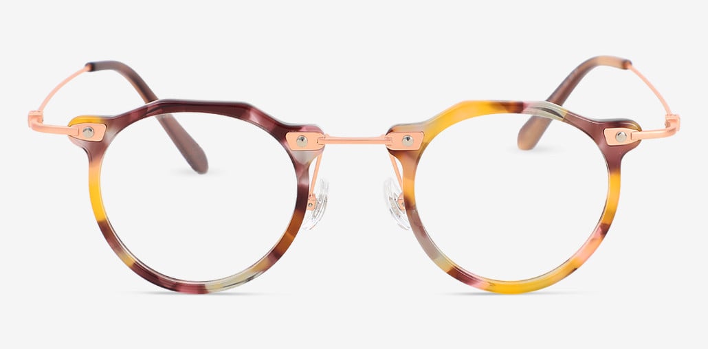 Hugh Multicolor Round Glasses