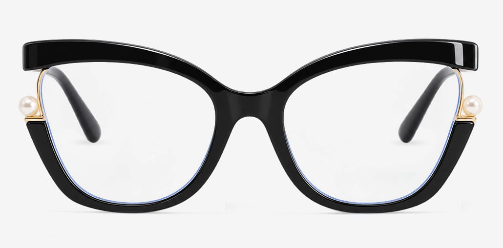 Halona Black Cat Eye Glasses