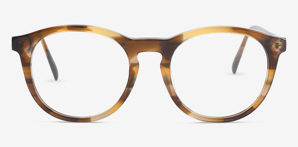 Erik Brown Round Glasses
