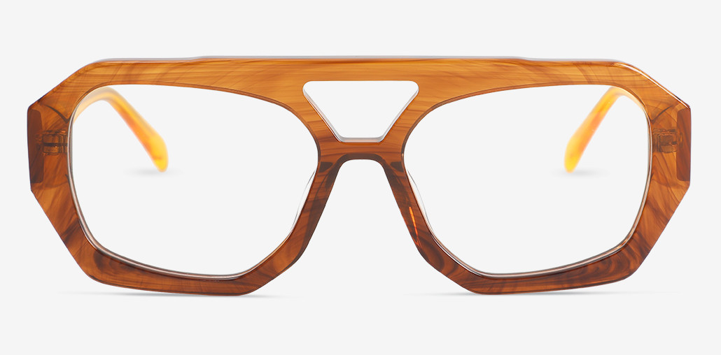 Dwight Brown Aviator Glasses