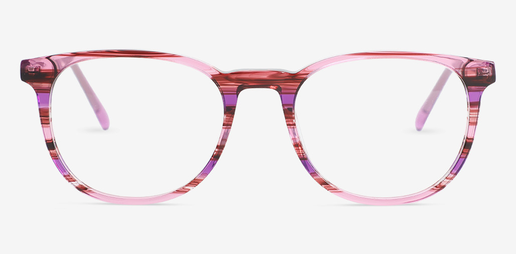 Larissa Purple Round Glasses