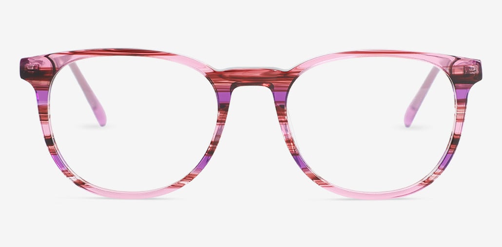 Larissa Purple Round Glasses
