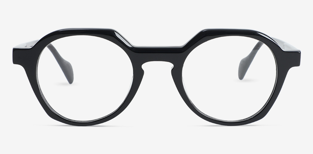 Janet Black Round Glasses