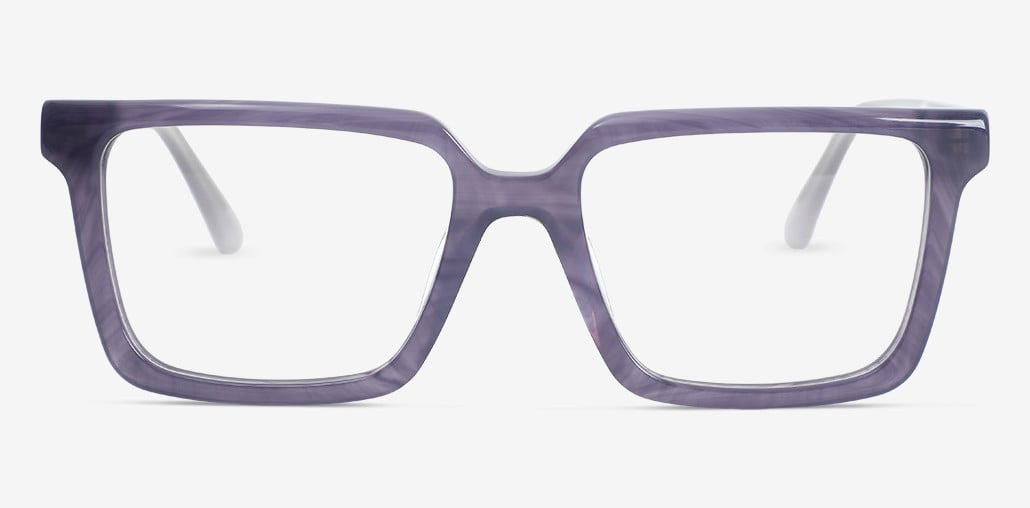 Kayla Purple Square Glasses