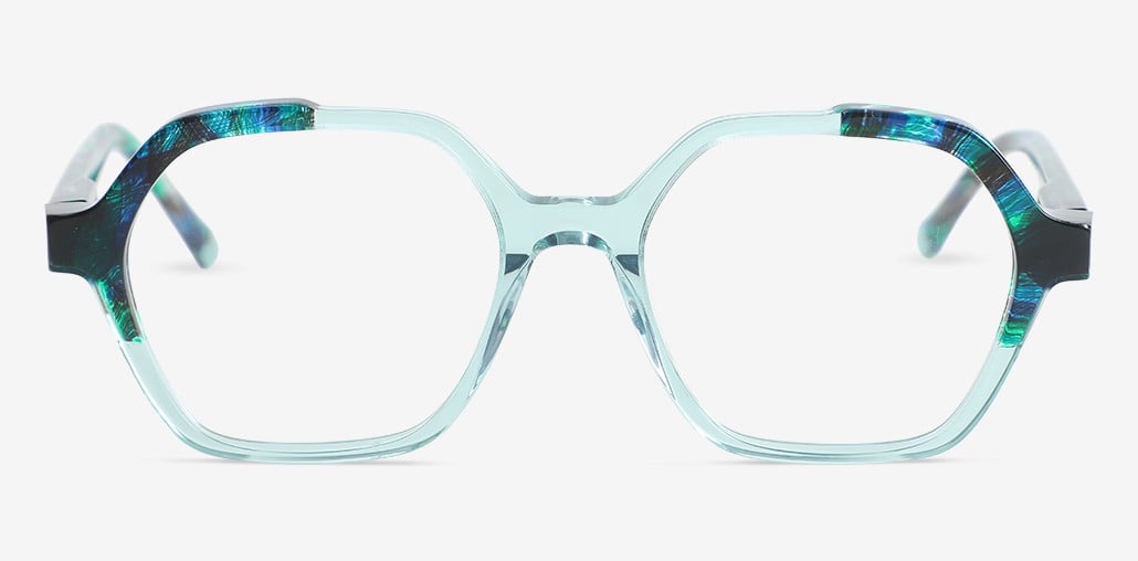 Kyla Green Geometric Glasses