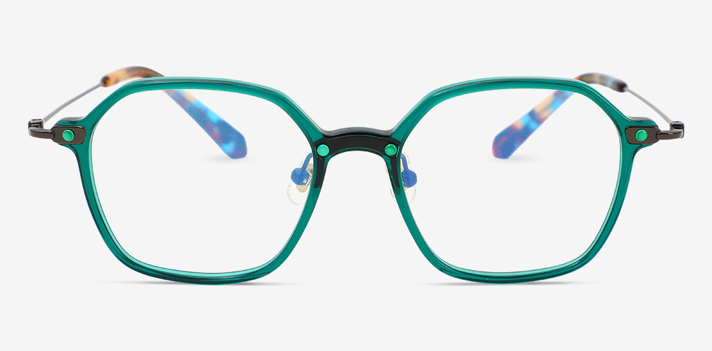 Hale Gafas Geométricas Verdes