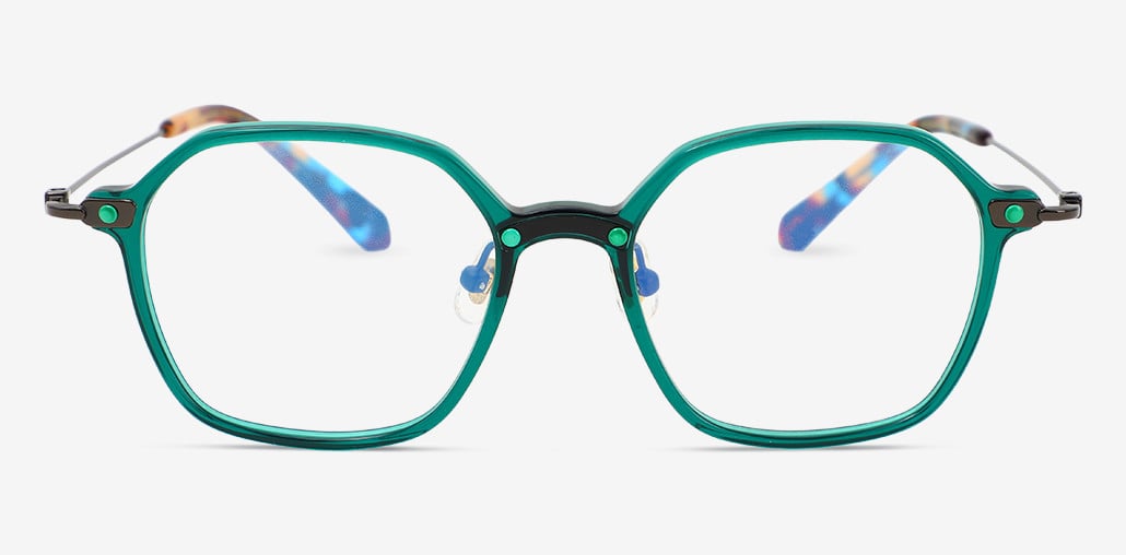 Hale Gafas Geométricas Verdes