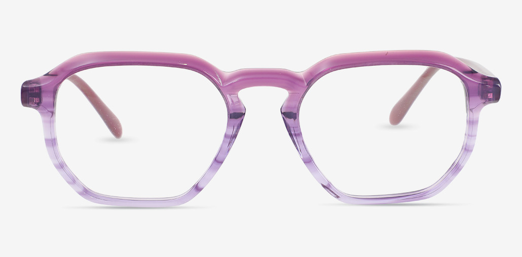 Orlantha Purple Square Glasses