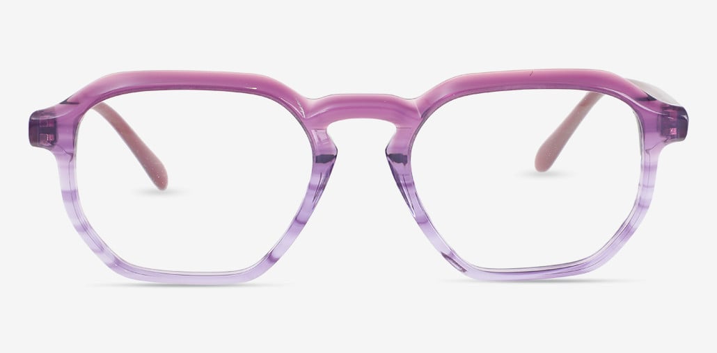Orlantha Purple Square Glasses