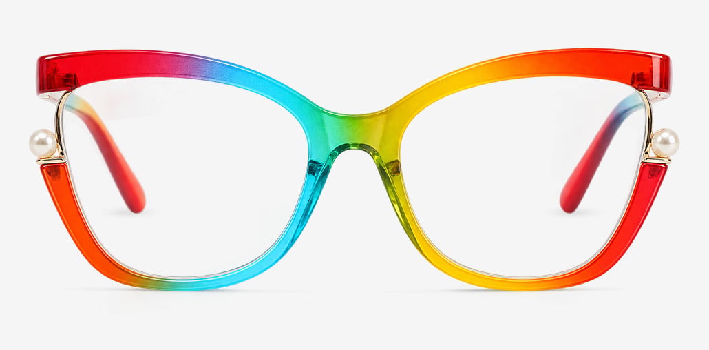 Halona Mehrfarbige Cat Eye Brille
