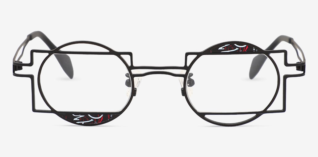 Harland Black Round Glasses