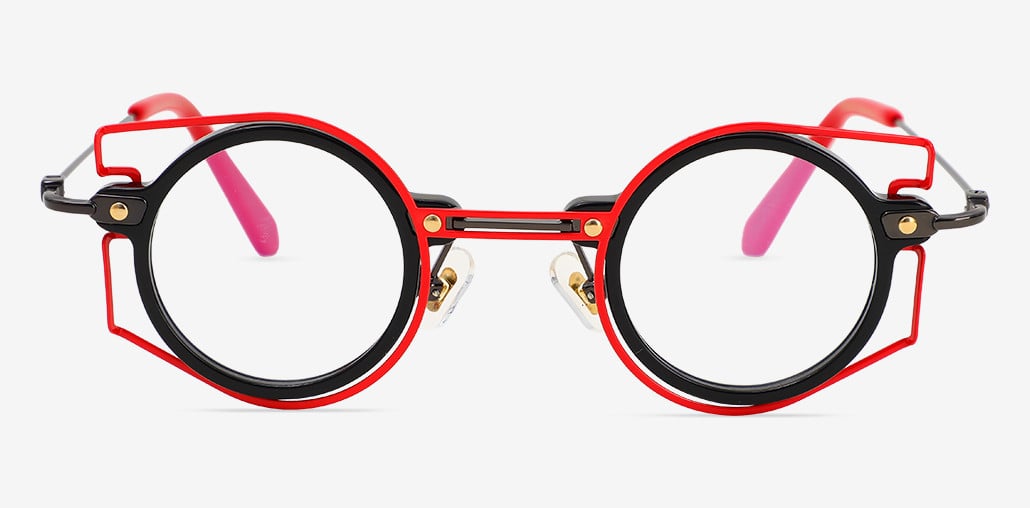 Maisie Gafas Redondas Negras