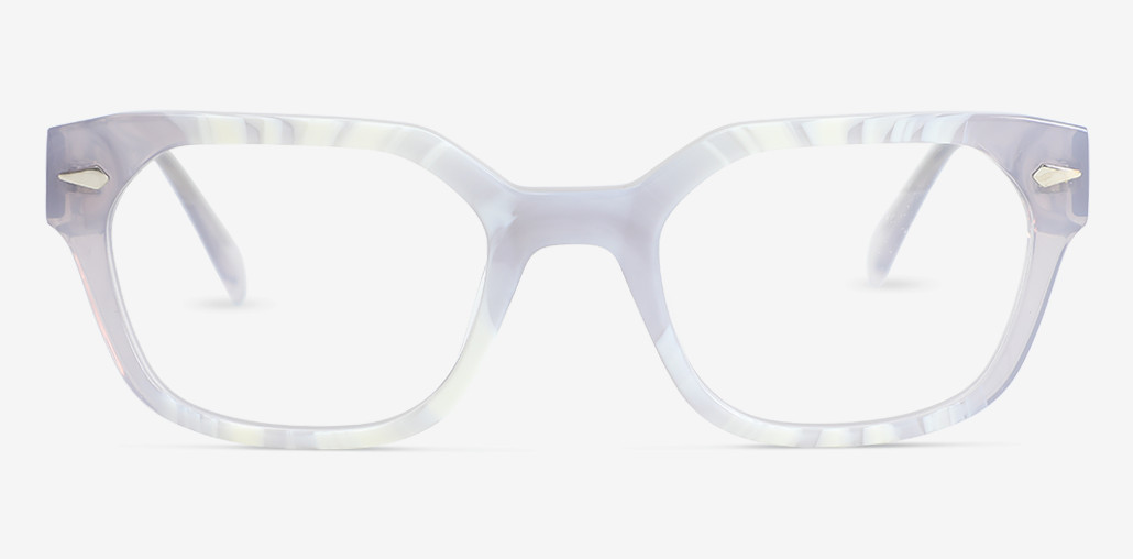Elijah Gafas Cuadradas Blancas