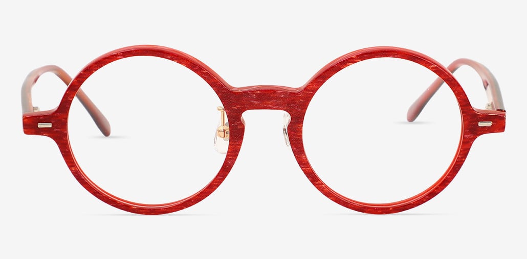 Peg Red Round Glasses
