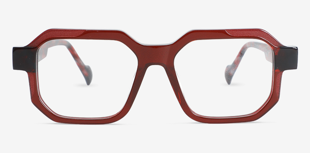 Kirstyn Red Square Glasses