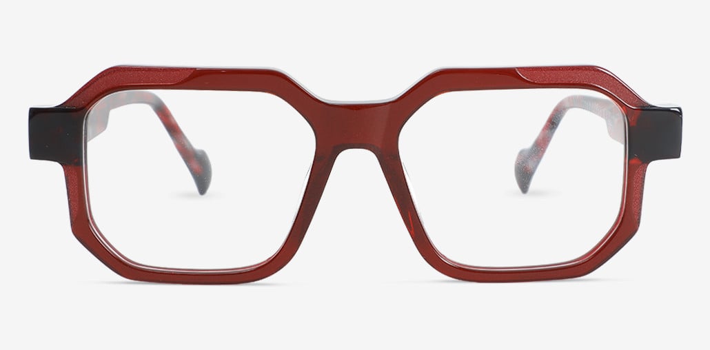 Kirstyn Red Square Glasses