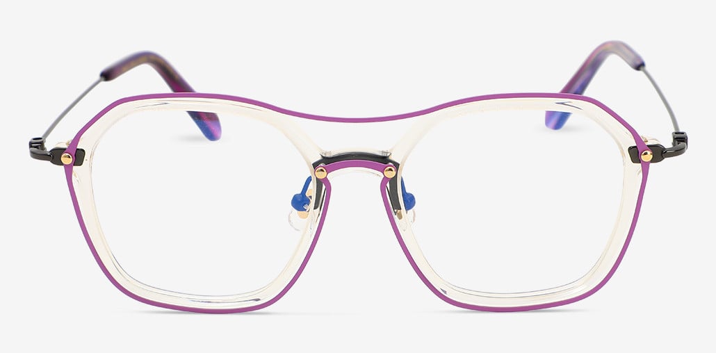 Hadley Purple Aviator Glasses