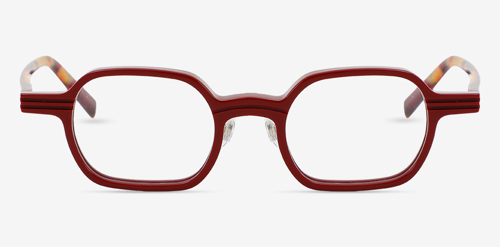 Hector Rote Quadratische Brille