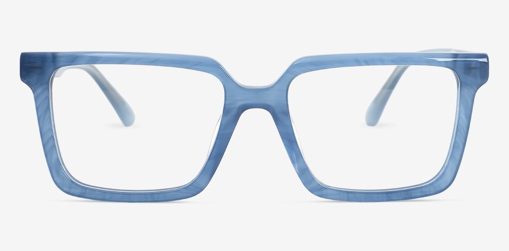 Kayla Gafas Cuadradas Azules