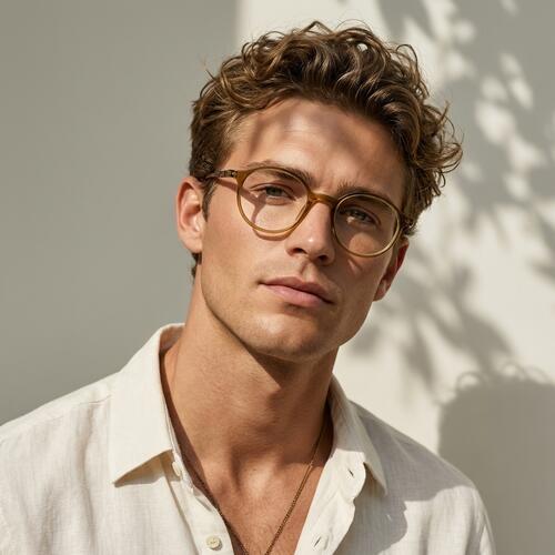 Abner Gafas Redondas Verdes