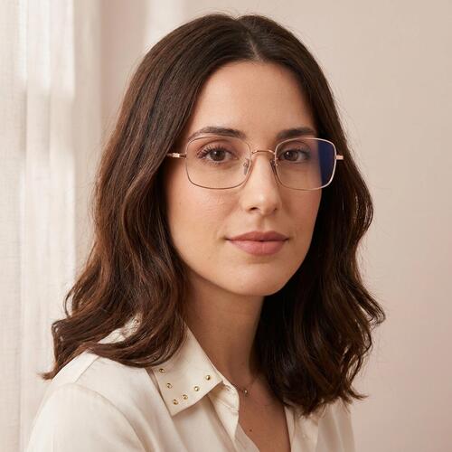 Maya Pink Square Glasses