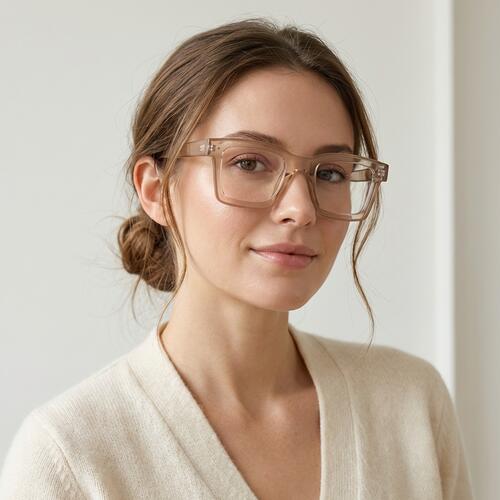 Bronte Brown Square Glasses