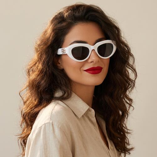 Regina Gafas de sol Cat Eye Blancas