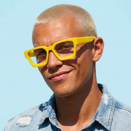 Petor Gafas Cuadradas Amarillas