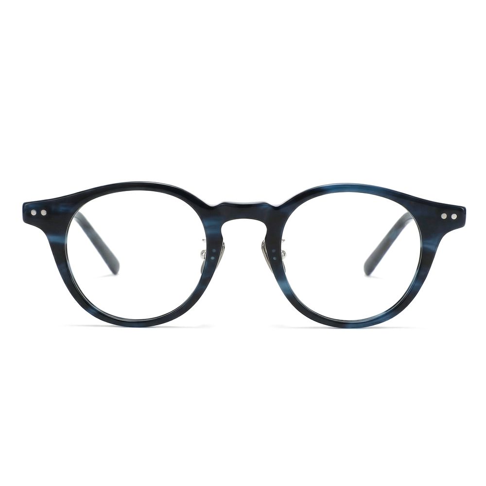 Young Blue Round Glasses