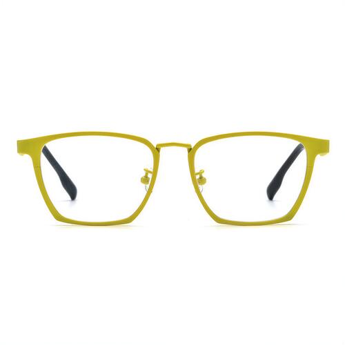 Baker Gelbe Rechteckige Brille
