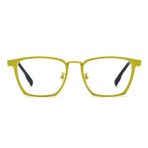 Baker Gelbe Rechteckige Brille