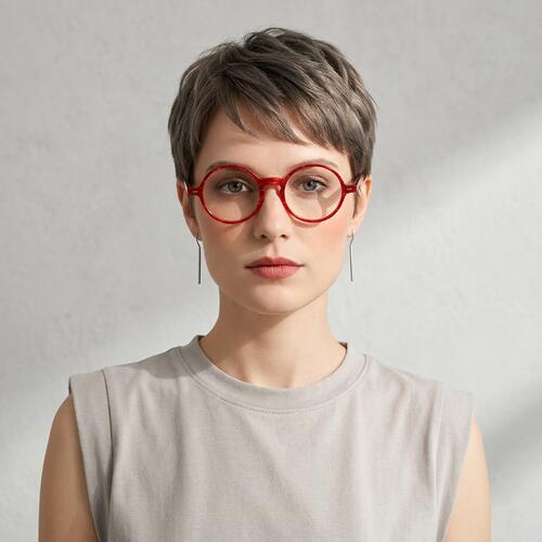 Peg Rote Runde Brille