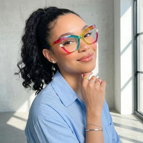 Halona Multicolor Cat Eye Glasses