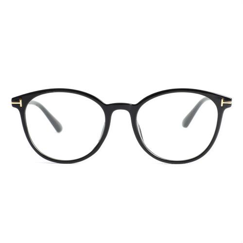 Darren Schwarze Runde Brille
