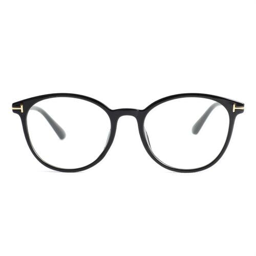Darren Schwarze Runde Brille