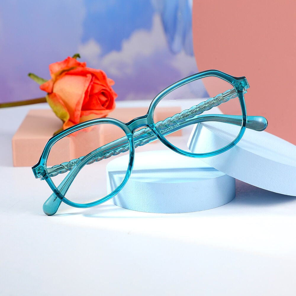 Hulda Green Geometric Glasses